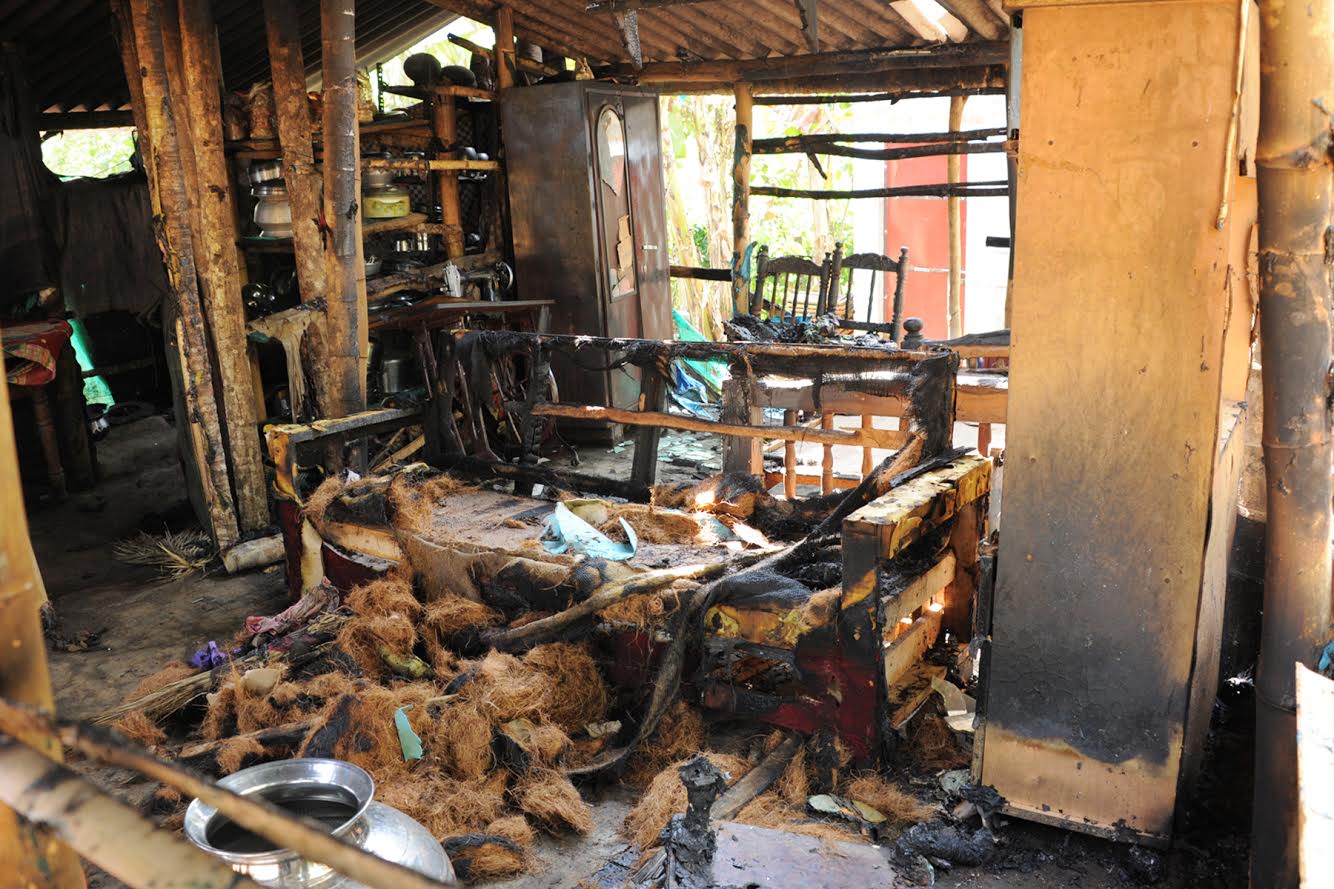 ಆಕಸ್ಮಿಕ  ಬೆಂಕಿ: ಗುಡಿಸಲು ಭಸ್ಮ